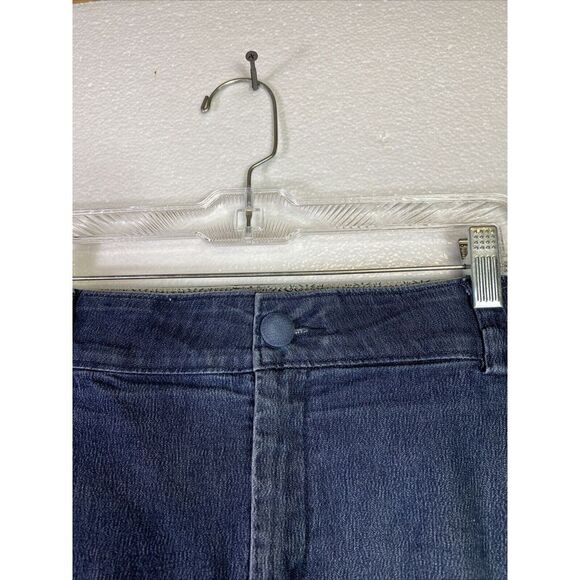 Lee Platinum Label Jeans Womens 18 Blue Denim‎ Stretchy No Gap Waist Band Mom - Picture 6 of 13